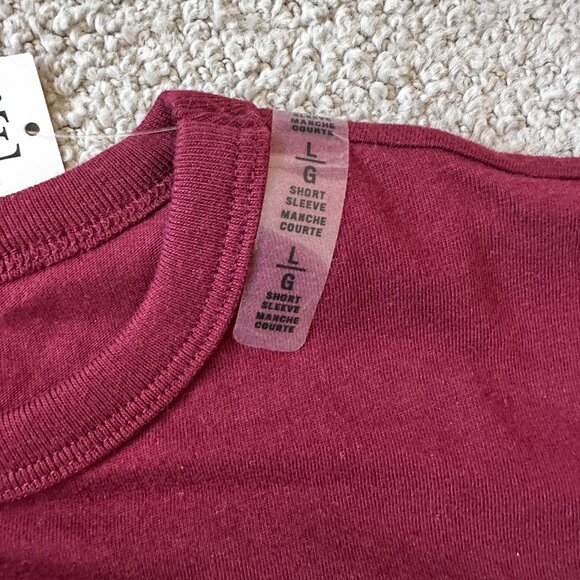 THE CHILDREN'S PLACE BOYS SHORT SLEEVE TEXTBOOK TEE GRAPHIC BURGUNDY, L/G -10/12 - Picture 4 of 8